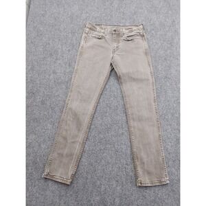 Levis‎ 511 Jeans Mens 30x30 Olive Brown Slim Fit Denim Straight Preppy tag 31x32